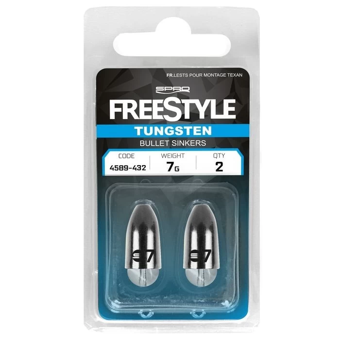 Freestyle Tungsten Bullet Sinkers 3 Freestyle Tungsten Bullet Sinkers