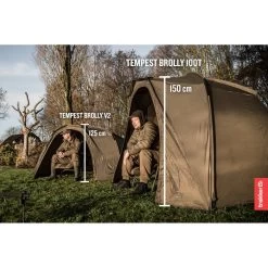 TRAKKER Tempest Brolly 100 T -Fishing Gear Verkoop trakker tempest brolly 100 t 5