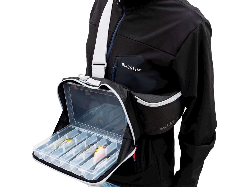 Westin W3 Street Sling Grey/blackeen Grote Tas Om Alles Netjes Op Te Bergen Materiaal: 660D/210D Diamantpatroon Polyester Met Coating Voorzien Van 5 Dozen Van 35 X 22 X 5 Cm Waterdichte Materialen Bovenste Compartiment Met 2 Verstelbare Verdeelschotten Speciale 5 Westin W3 Street Sling Grey/blackeen Grote Tas Om Alles Netjes Op Te Bergen Materiaal: 660D/210D Diamantpatroon Polyester Met Coating Voorzien Van 5 Dozen Van 35 X 22 X 5 Cm Waterdichte Materialen Bovenste Compartiment Met 2 Verstelbare Verdeelschotten Speciale - Afbeelding 3