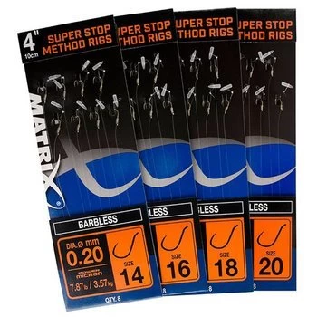Super Stop Method Rigs Barbless **UITLOPEND** 3 Super Stop Method Rigs Barbless **UITLOPEND**