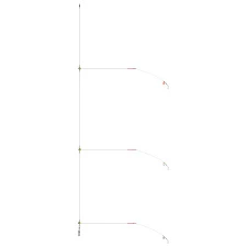 3hook Reversible Bristle Rig Size 2